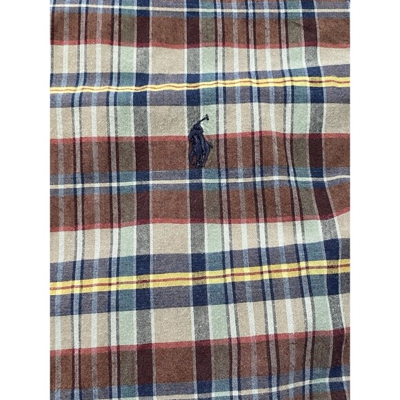 Ralph Lauren Men’s Shirt 3XLT Madras Plaid Classic Fit Button Down S/S Big Tall - Picture 2 of 16